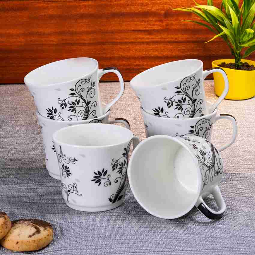 UPC Pack of 6 Ceramic Cup Saucer Sets with 6 Cups + 6 Saucer - New