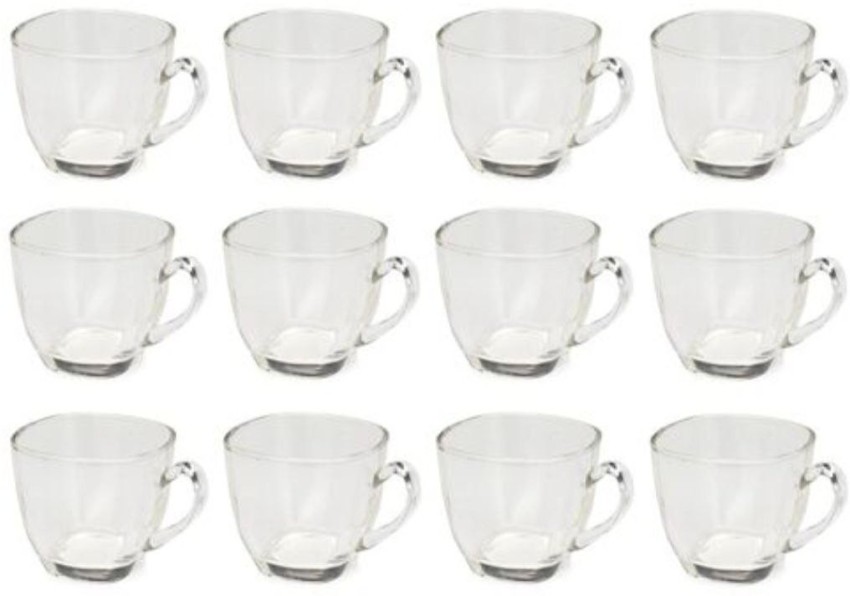 Beadart Glass Tea and Coffee Cup, Cute Tea Cups, 200 ml, Set of 6 (Clear,  Cup Set) Glass Coffee Mug Price in India - Buy Beadart Glass Tea and Coffee  Cup, Cute