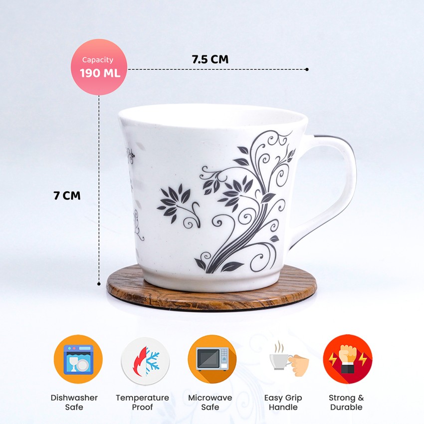 white Ceramic Coffee Mug, Packaging Type: 1, 1000 Per Day at Rs 65