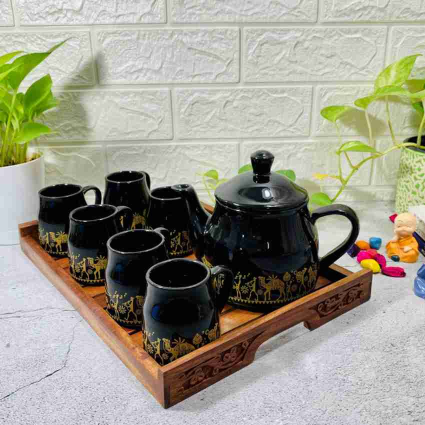 Wooden sales kettle set