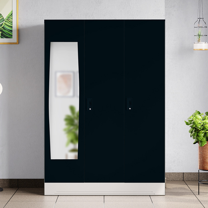 Godrej Interio Slimline 3 Door with Locker Drawer and Mirror Metal Almirah Price in India Buy Godrej Interio Slimline 3 Door with Locker Drawer and Mirror Metal Almirah online at Flipkart