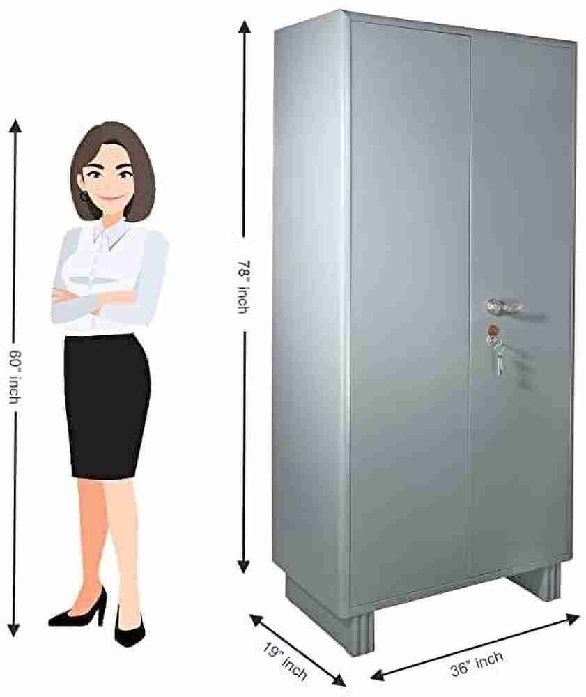 sdsteel Classic 2 Door Steel Almirah Metal Steel Office Wardrobe