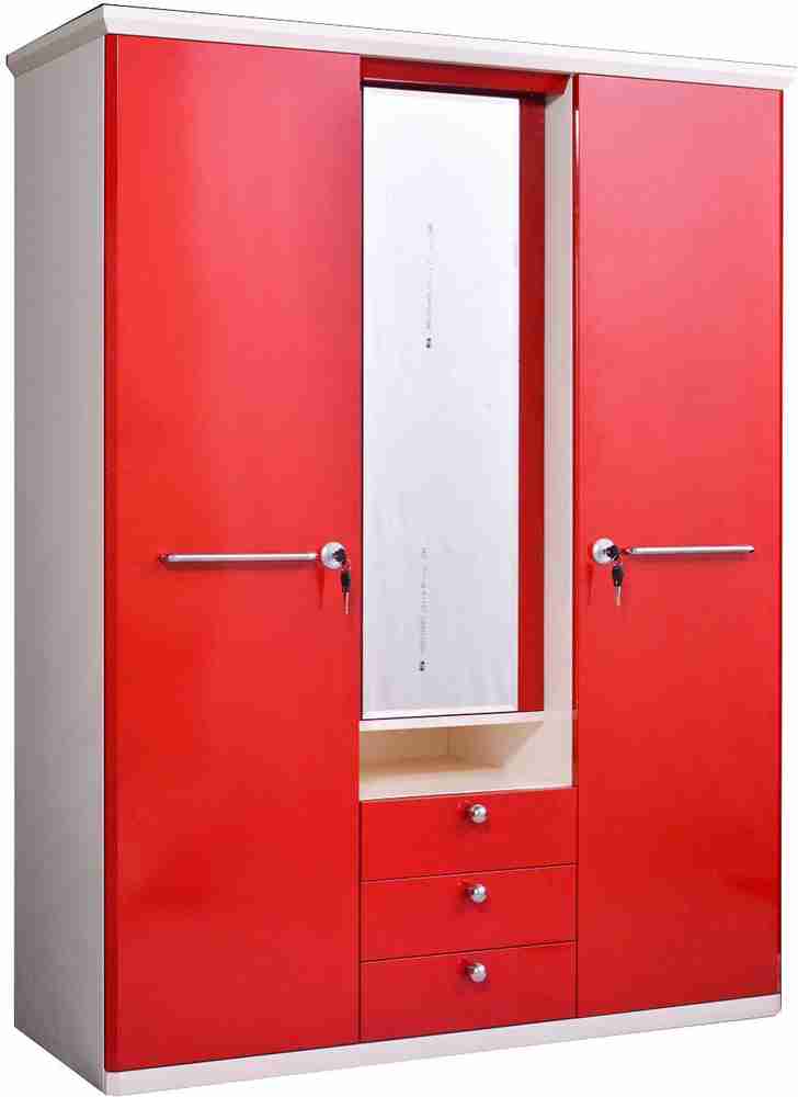 Steel almirah sales with dressing table