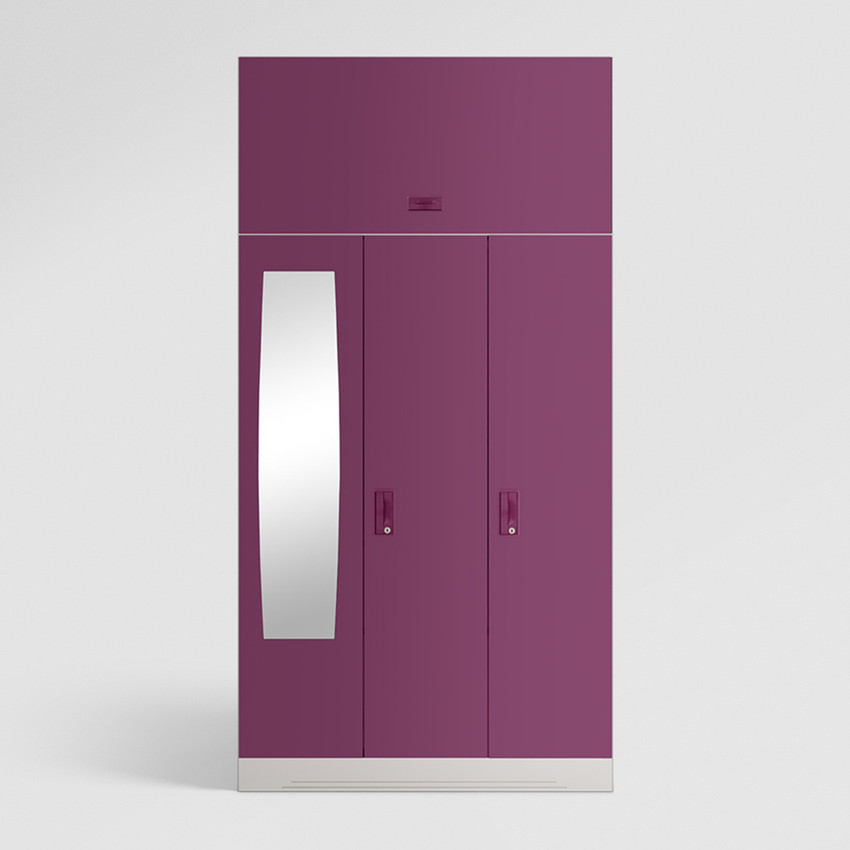 Godrej Interio Slimline 3 Door with Locker Drawer Overhead Unit and Mirror Metal Almirah Price in India Buy Godrej Interio Slimline 3 Door with Locker Drawer Overhead Unit and Mirror Metal