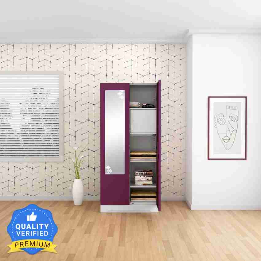 Godrej Interio Slimline 2 Door With Mirror Locker and Drawer Metal