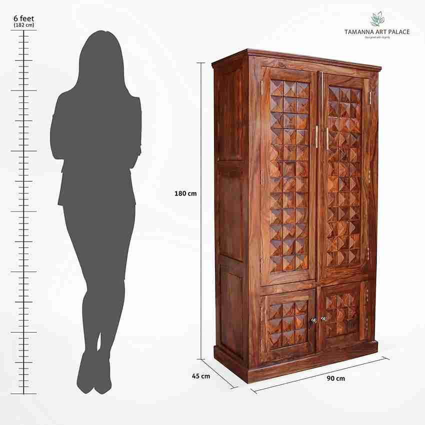 Flipkart Perfect Homes Rosewood Sheesham Wood Solid Wood Almirah Price in India Buy Flipkart Perfect Homes Rosewood Sheesham Wood Solid Wood Almirah online at Flipkart