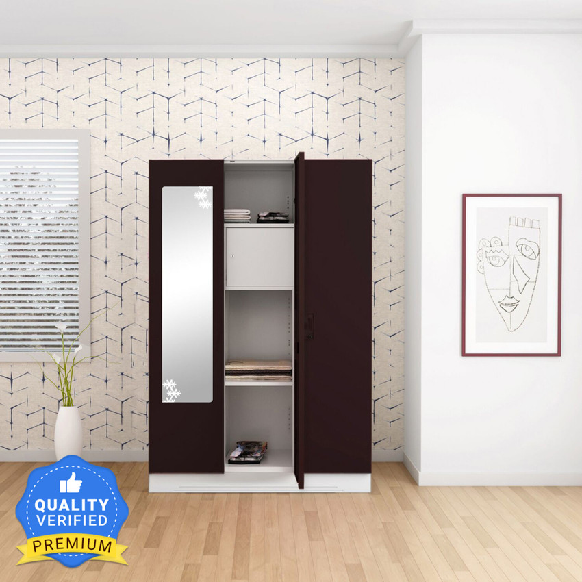 Godrej interio slimline 3 shop door with locker metal almirah