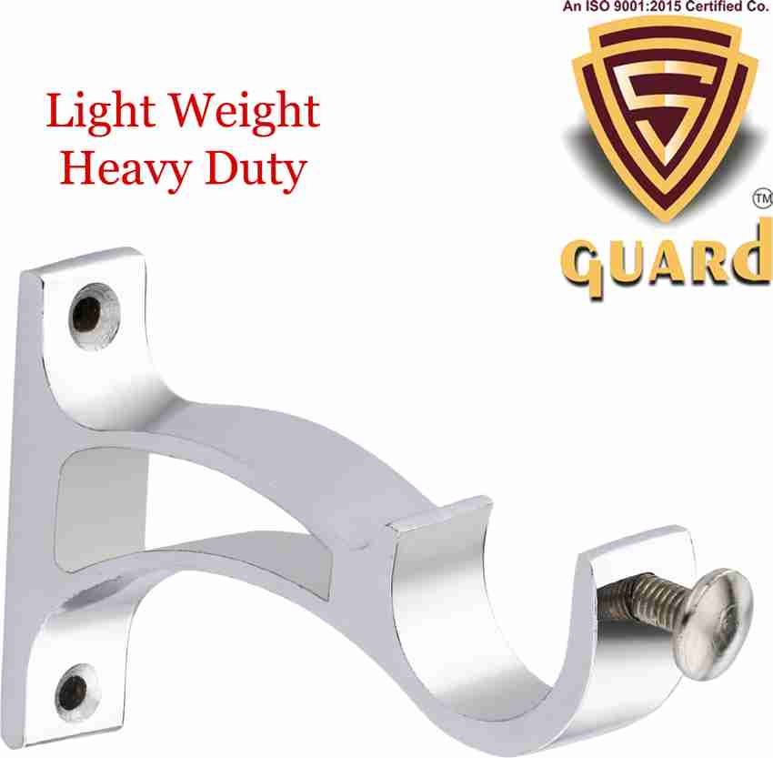 S-Guard Silver Rod Rail Bracket, Curtain Hooks, Curtain Rods Metal Price in  India - Buy S-Guard Silver Rod Rail Bracket, Curtain Hooks, Curtain Rods  Metal online at