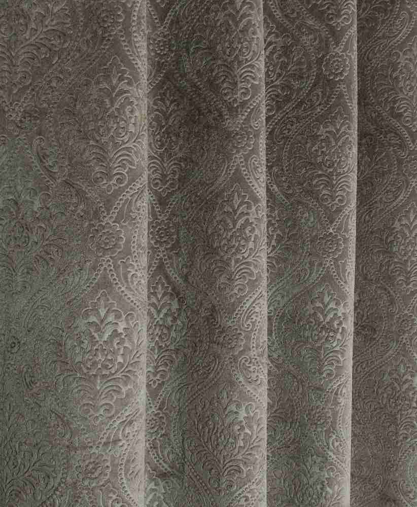 Grey on sale curtain material