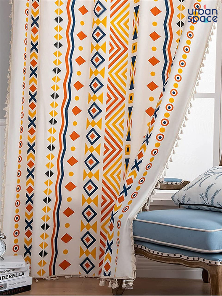 Urban Space 152 cm 5 ft Cotton Room Darkening Window Curtain