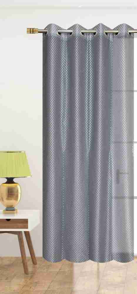 Licious 152 cm (5 ft) Tissue Semi Transparent Window Curtain (Pack