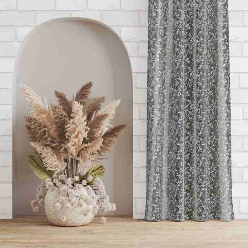 Modern Style Floral Thick Blackout Curtain Window Decor