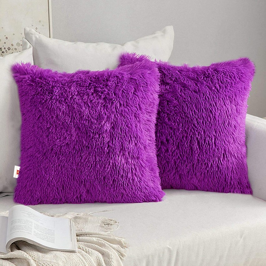 Lavender fur pillow hotsell