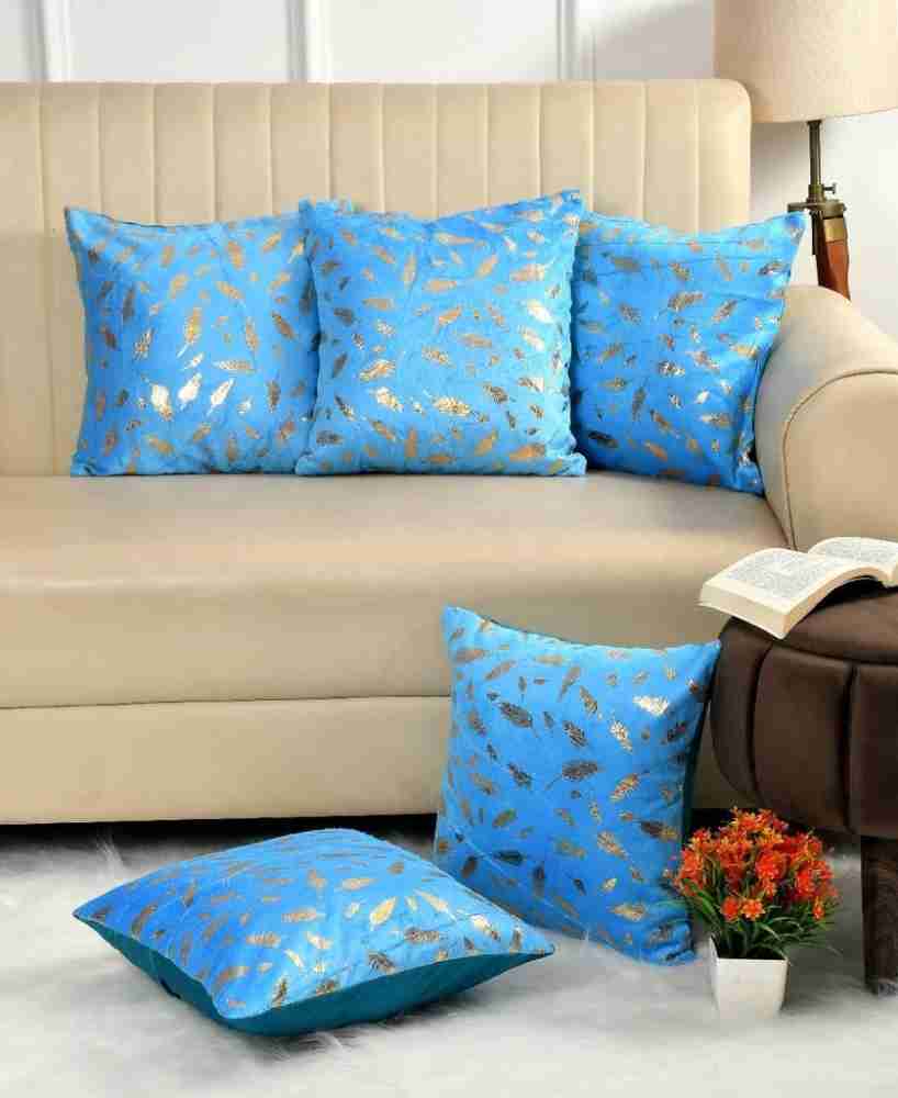 Soft Blue White Floral Cushions