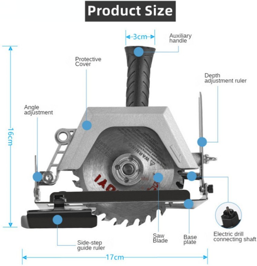 New sheet metal cutter Multifunctional portable conversion cutter Hand  drill converter plate