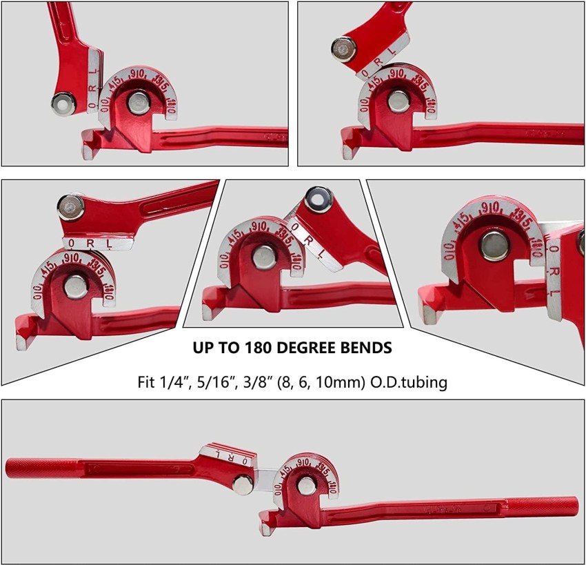 uptodateprouducts 3 In 1 Tube Bender, Copper Pipe Bender, 0-180