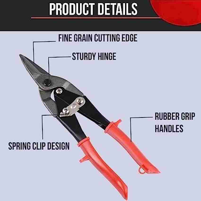 Deli Multifunctional Metal Sheet Cutting Scissor Aviation Snip Straight  Cutter Scissor Industrial Professional Hand Tool