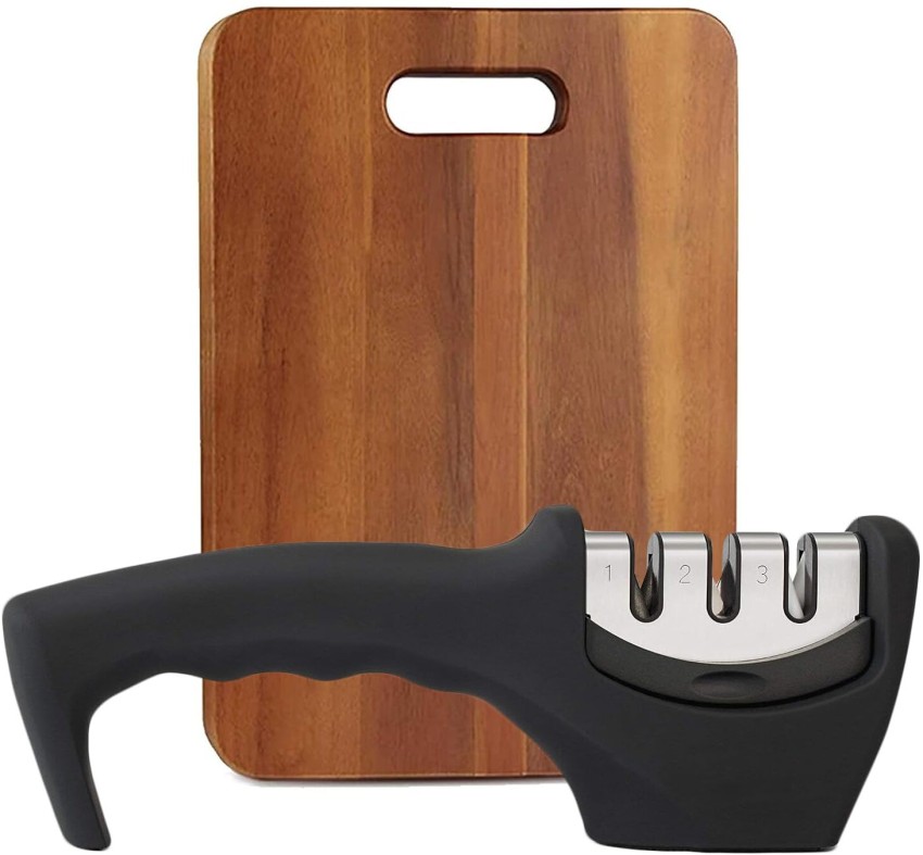 Buy ADA Sheesham Wooden Cutting Board with Handle, Chopping Board