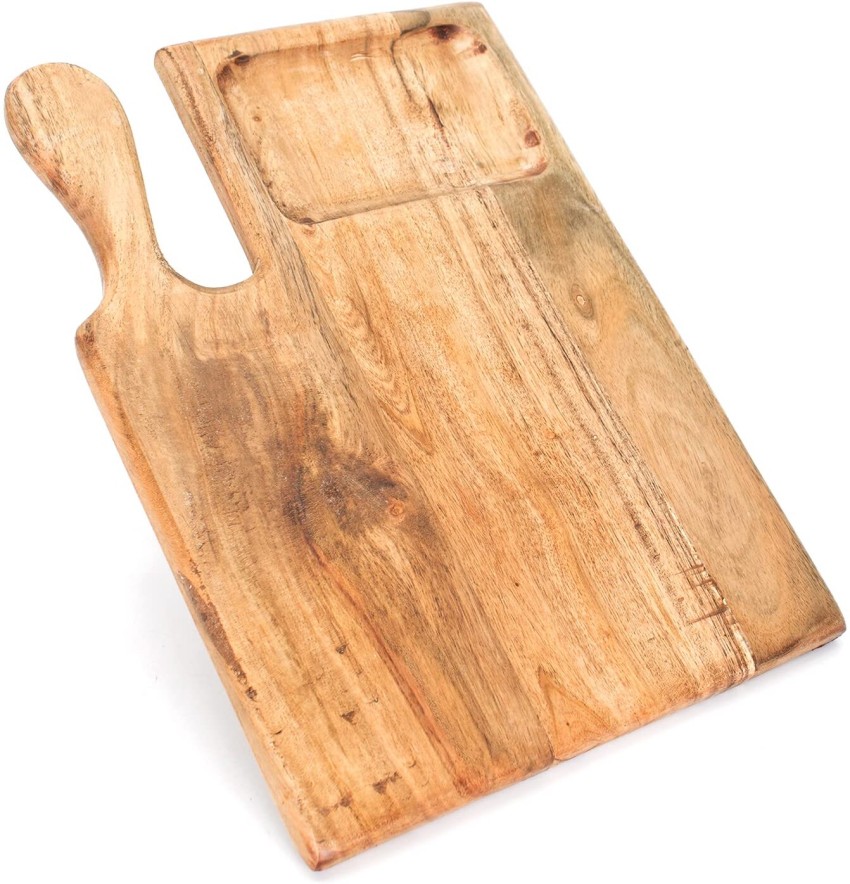 Buy Naayaab Craft Sheesham Wooden Cutting Board with Handle