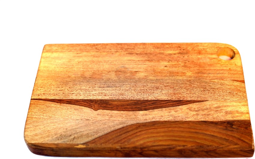 Buy ADA Sheesham Wooden Cutting Board with Handle, Chopping Board