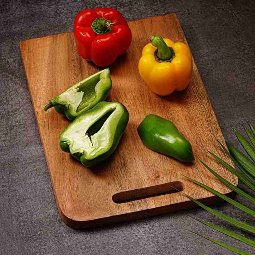 Buy ADA Sheesham Wooden Cutting Board with Handle, Chopping Board for  Kitchen, Cutting Board for Kitchen, Vegetable Wooden Chopping Board for  Kitchen - Size (30 x 20 x 2cm) Online at Best