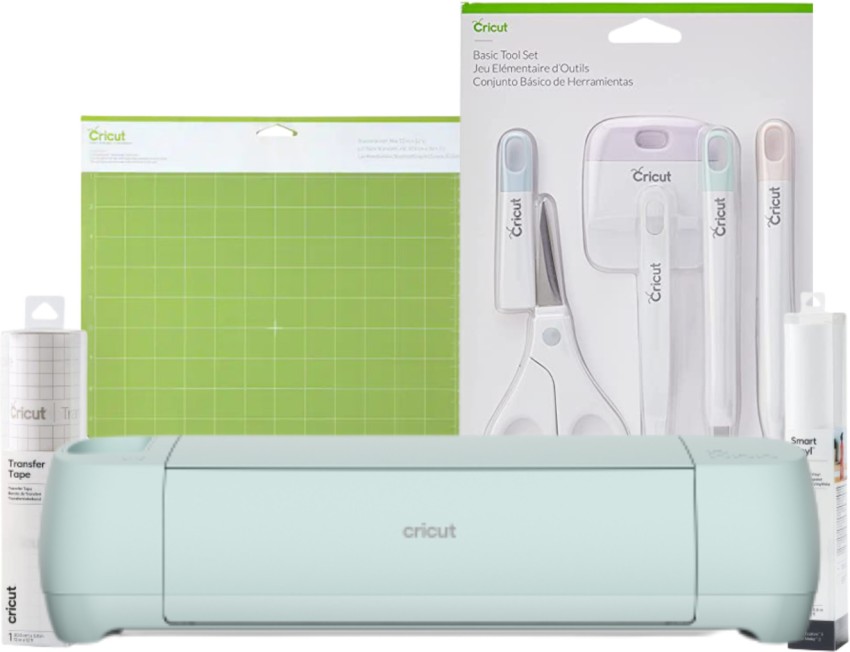 Cricut Explore 3 + Free Gifts Machine Bundle - Explore 3 Machine + EasyPress Machine + Mats + Tools + Vinyl Sheets Pack * Free Machine Bag Included *