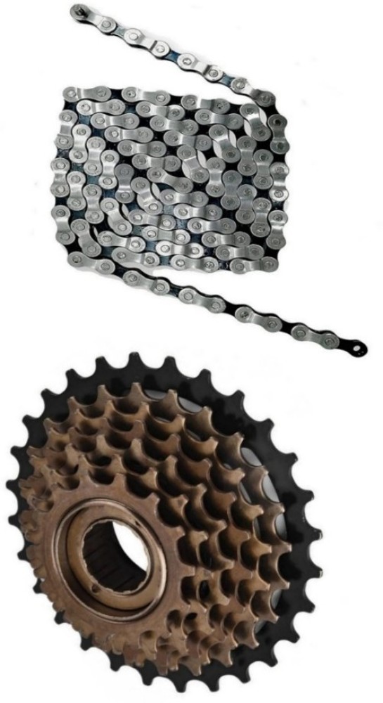 Xezon Cycle 7 Speed Gear Set New Design With Chain Freewheel