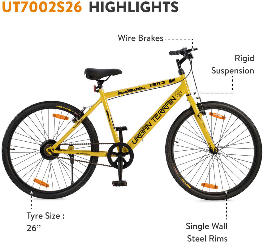 Urban Terrain Rio Cycles for Men with Complete Accessories