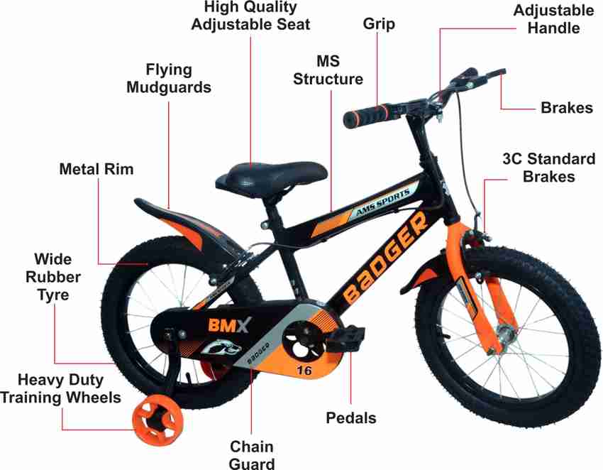 Orange shop kid bike