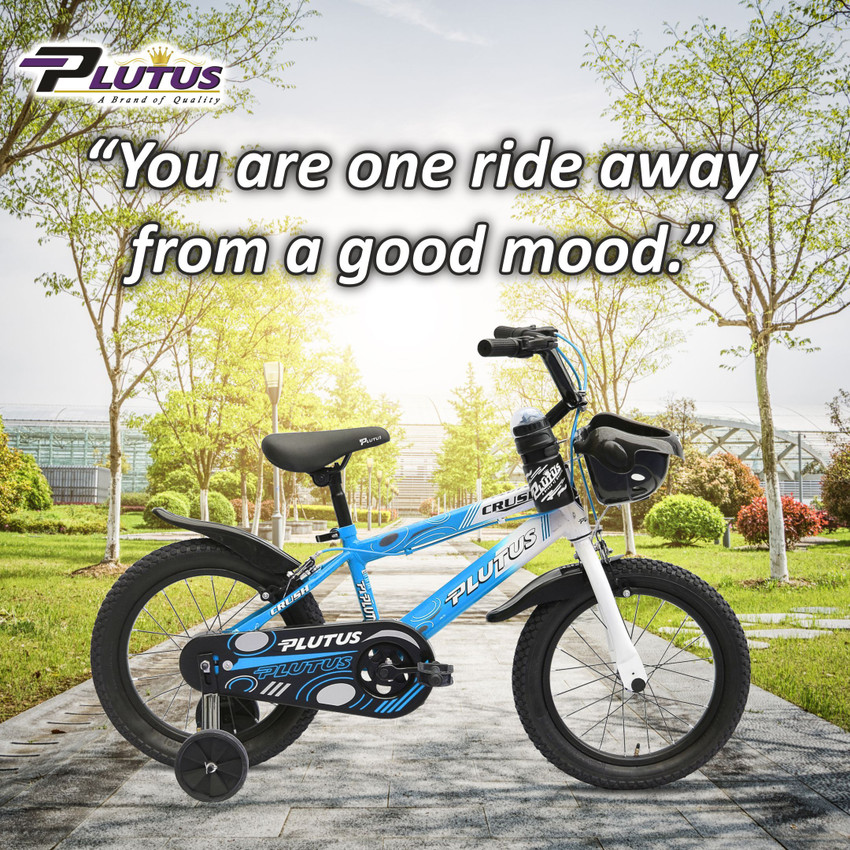 Plutus Crush Cycle for Kids Single Speed with Training Wheel and