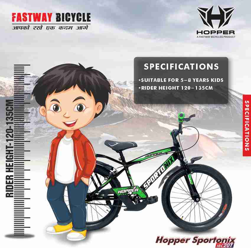 20 inch bike best sale suitable for what height