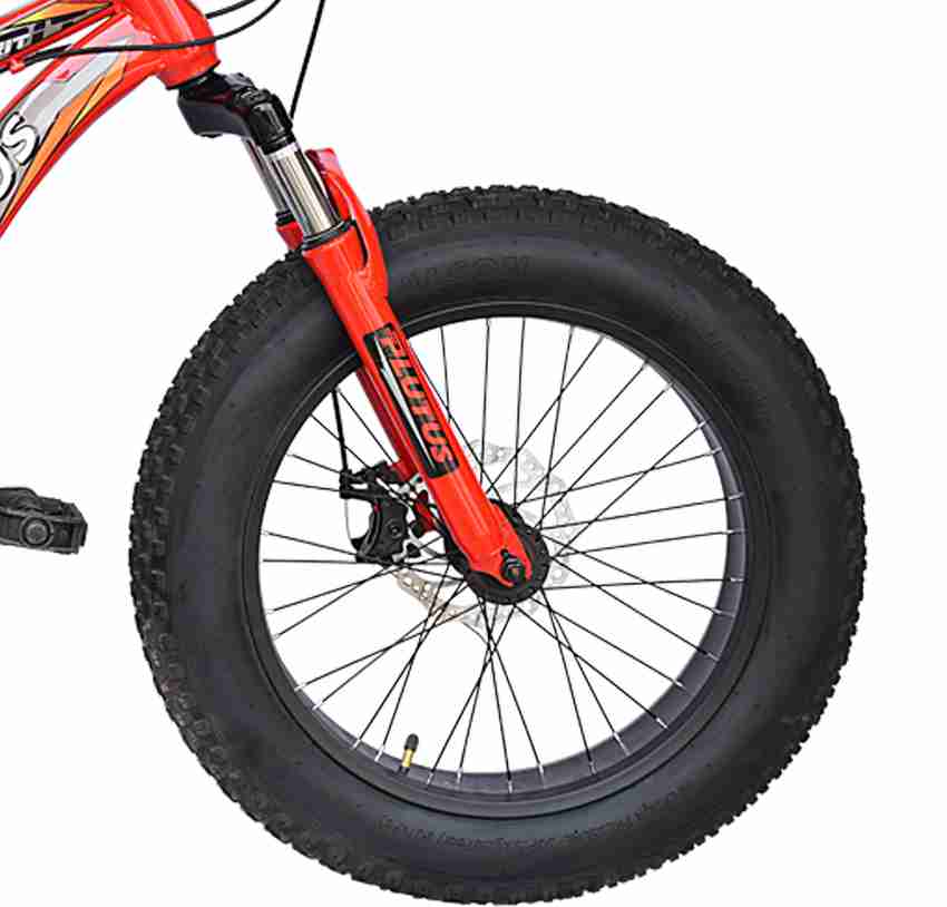 Plutus Spirit Fat Bike for Kids with Disc Brake Multi Speed Red