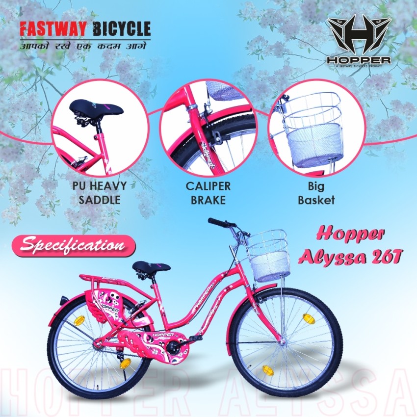 Ladies bicycle outlet with big seat