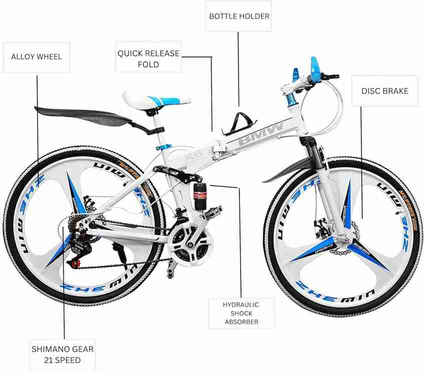 Amardeep Cycles BMW X6 Foldable Sports Bicycle Mountain Bike 26 With 21 Speed Gear Unisex 26 T Mountain Cycle Price in India Buy Amardeep Cycles BMW X6 Foldable Sports Bicycle Mountain