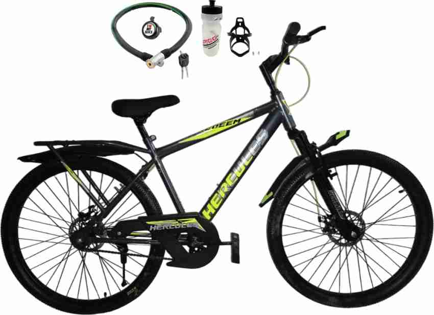 HERCULES Redeem Ranger Dual Disc Brake Front Shocker IBC Carrier 85 Semi Assembled Bike 26 T Hybrid Cycle City Bike Price in India Buy HERCULES Redeem Ranger Dual Disc Brake Front Shocker IBC