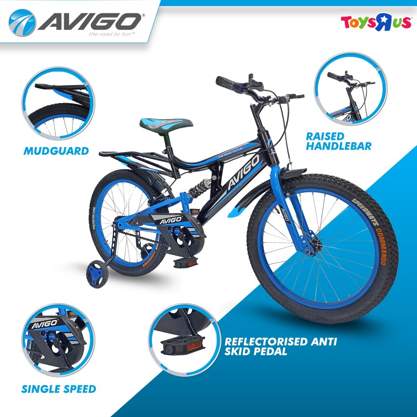 Toys R Us Avigo 20T Rear Suspension 5 8 Years Kids Premium Quality Semi Assembled 20 T Road Cycle Price in India Buy Toys R Us Avigo 20T