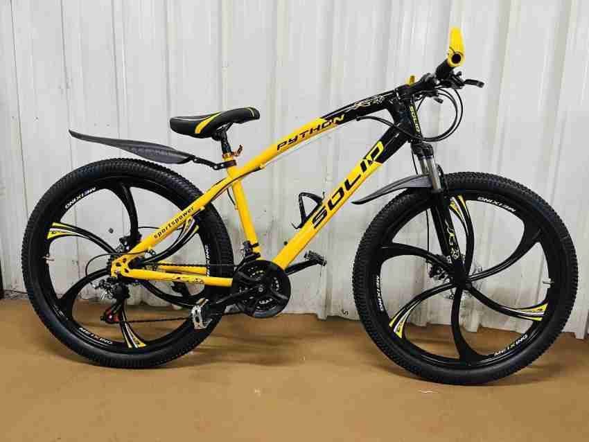 CHARBHUJASTEEL Jaguar Model And Mtb 21 Gear Cycle Yellow And Black