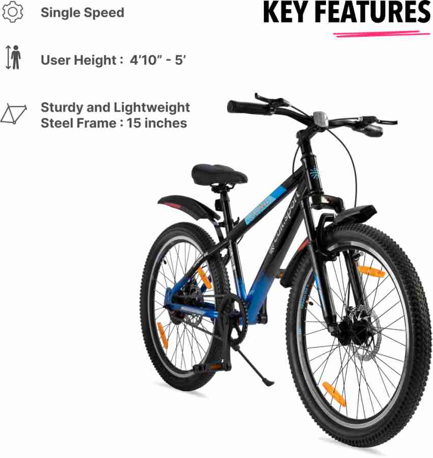 24 inch 2025 blue mountain bike