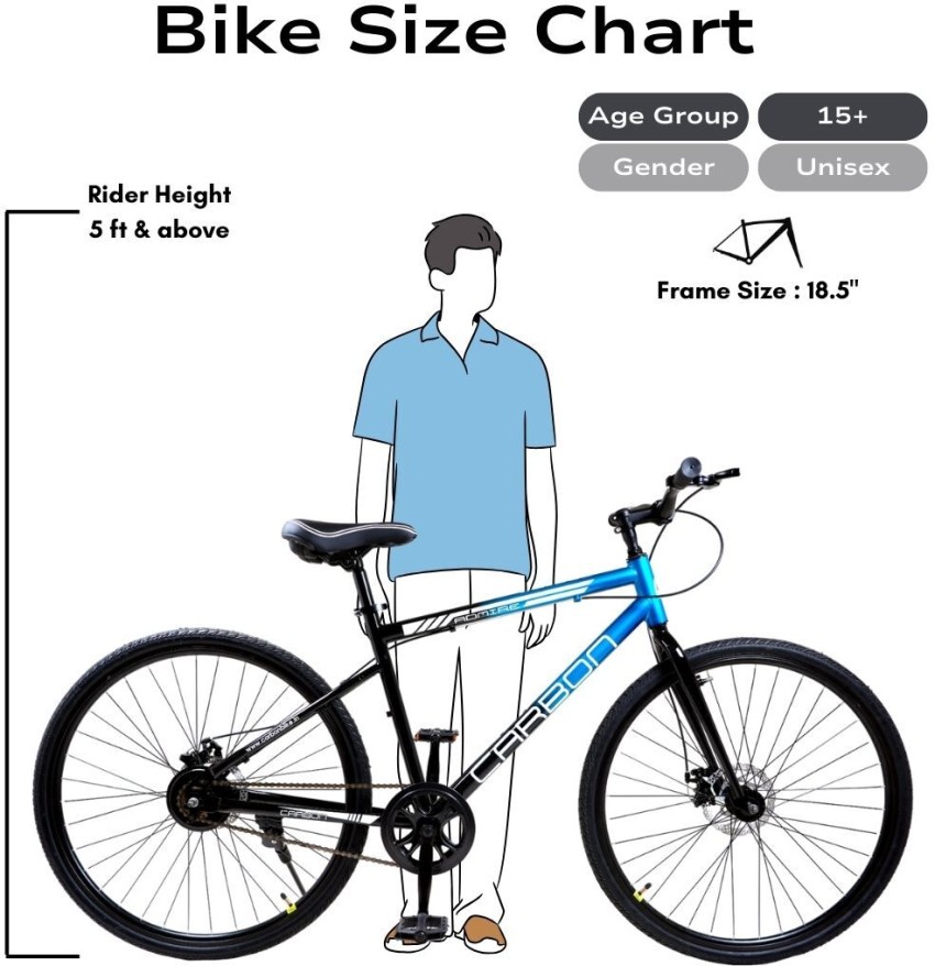 Gt mountain discount bike size chart