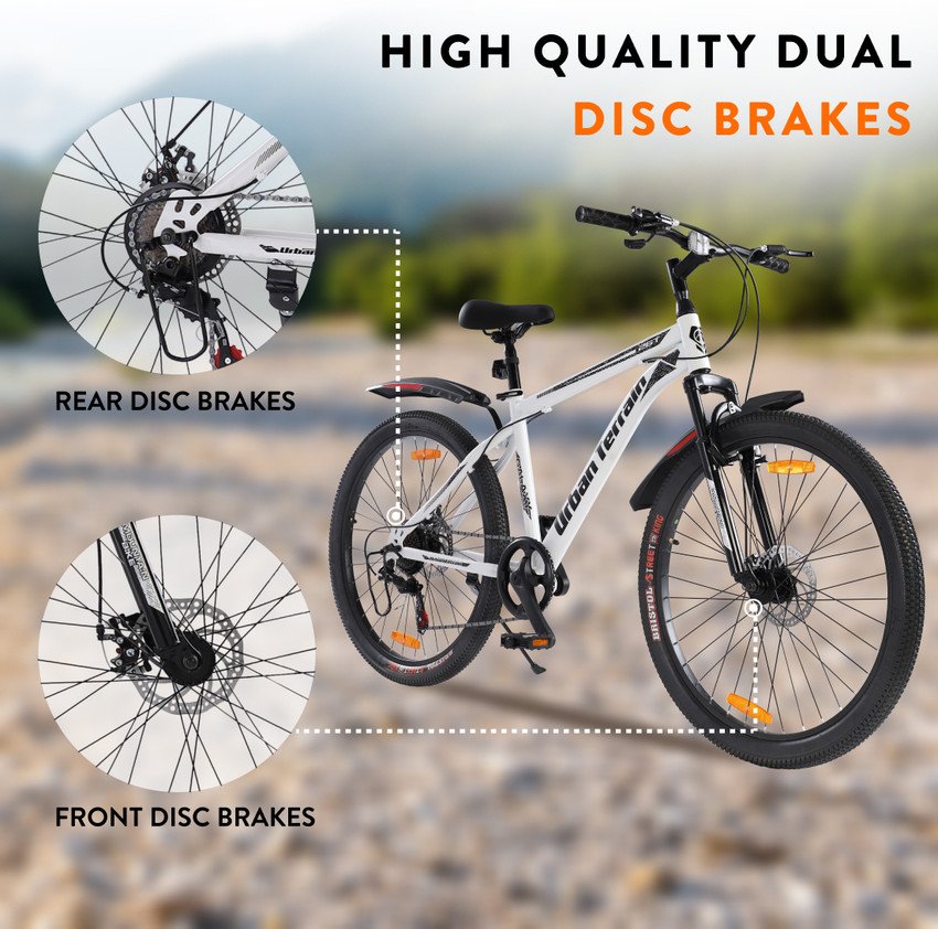 Urban Terrain Galaxy Max Geared High Performance MTB Cycles For Men With Dual Disc Brake 26 T Road Cycle Price in India Buy Urban Terrain Galaxy Max Geared High Performance MTB