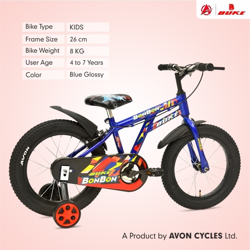 AVON Buke Bonbon Kids Cycle Training Wheels 16 T Hybrid Cycle City Bike Price in India Buy AVON Buke Bonbon Kids Cycle Training Wheels 16 T Hybrid Cycle City Bike online at Flipkart