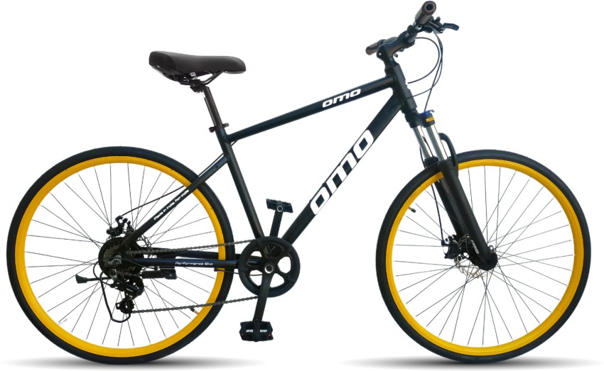 Yellow hybrid 2024 bike