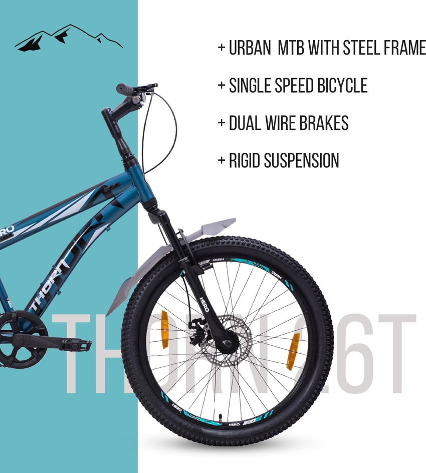 HERO Thorn 26 T Mountain Cycle Price in India Buy HERO Thorn 26 T Mountain Cycle online at Flipkart