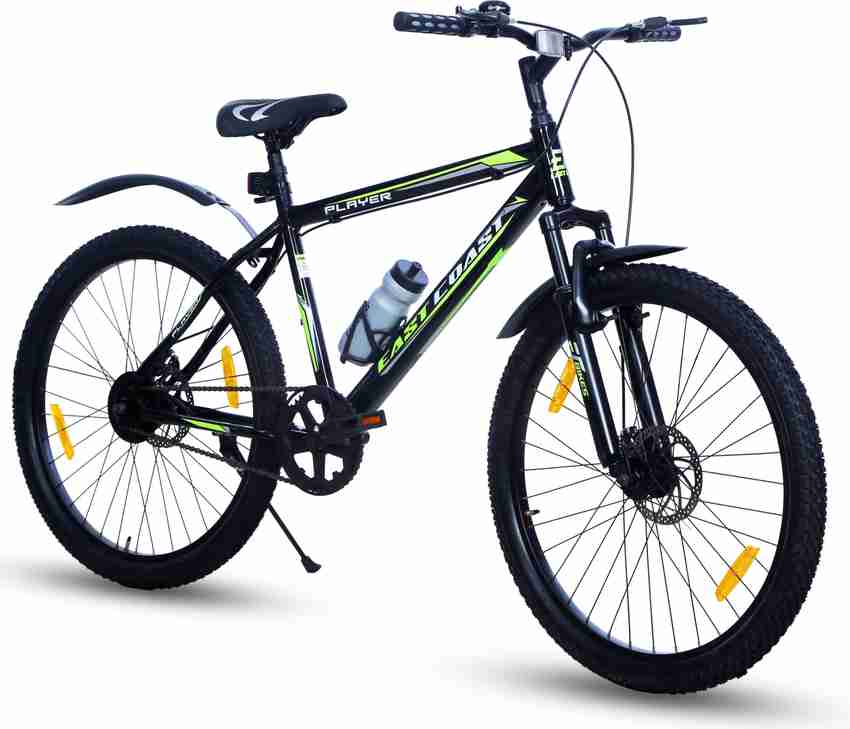 EAST COAST Player 26T cycle Mountain Bike with front Suspension and Dual Disc Brakes 26 T Mountain Cycle Price in India Buy EAST COAST Player 26T cycle Mountain Bike with front Suspension and