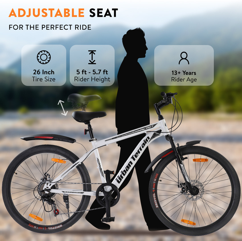 Urban Terrain Galaxy Max Geared High Performance MTB Cycles For Men With Dual Disc Brake 26 T Road Cycle Price in India Buy Urban Terrain Galaxy Max Geared High Performance MTB