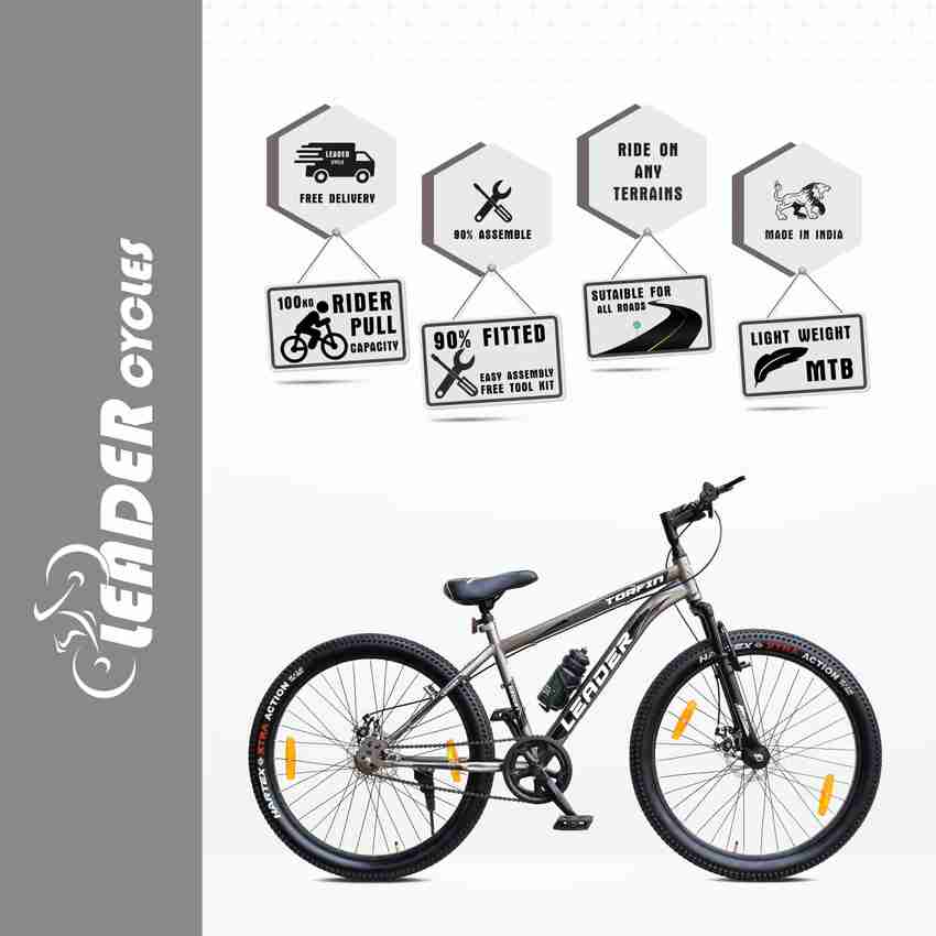 LEADER TORFIN MTB Cycle with Dual Disc Brake Front Suspension 26