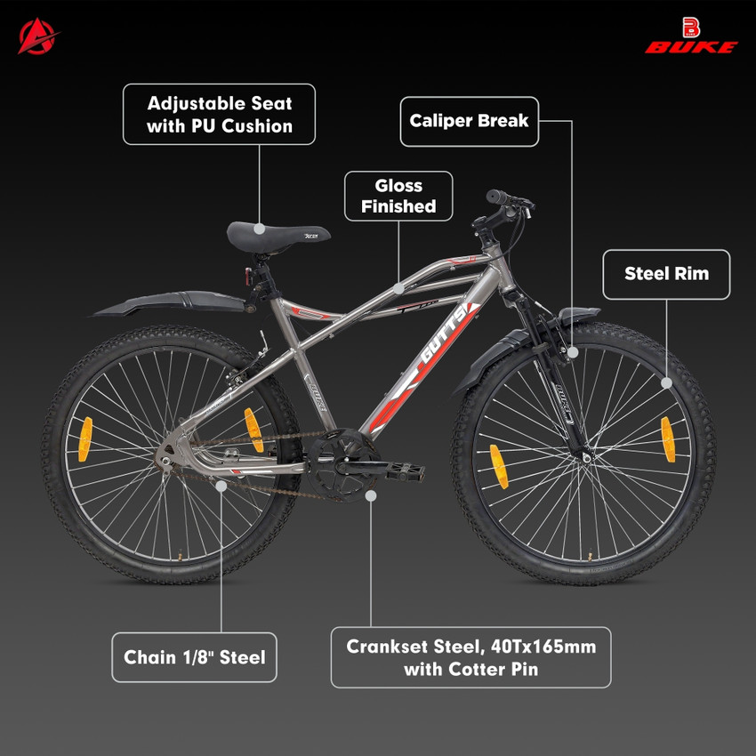 AVON Guts 26T Cycle for Men Bicycle Frame Size 17.5 Inch Wheel Size 26 Inch 28 T Mountain Cycle Price in India Buy AVON Guts 26T Cycle for Men Bicycle Frame Size