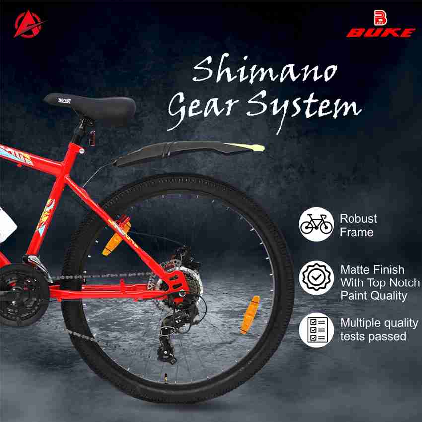 AVON Buke scoot 26T Multi Speed Shimano 7GEAR Red Cycle for boys