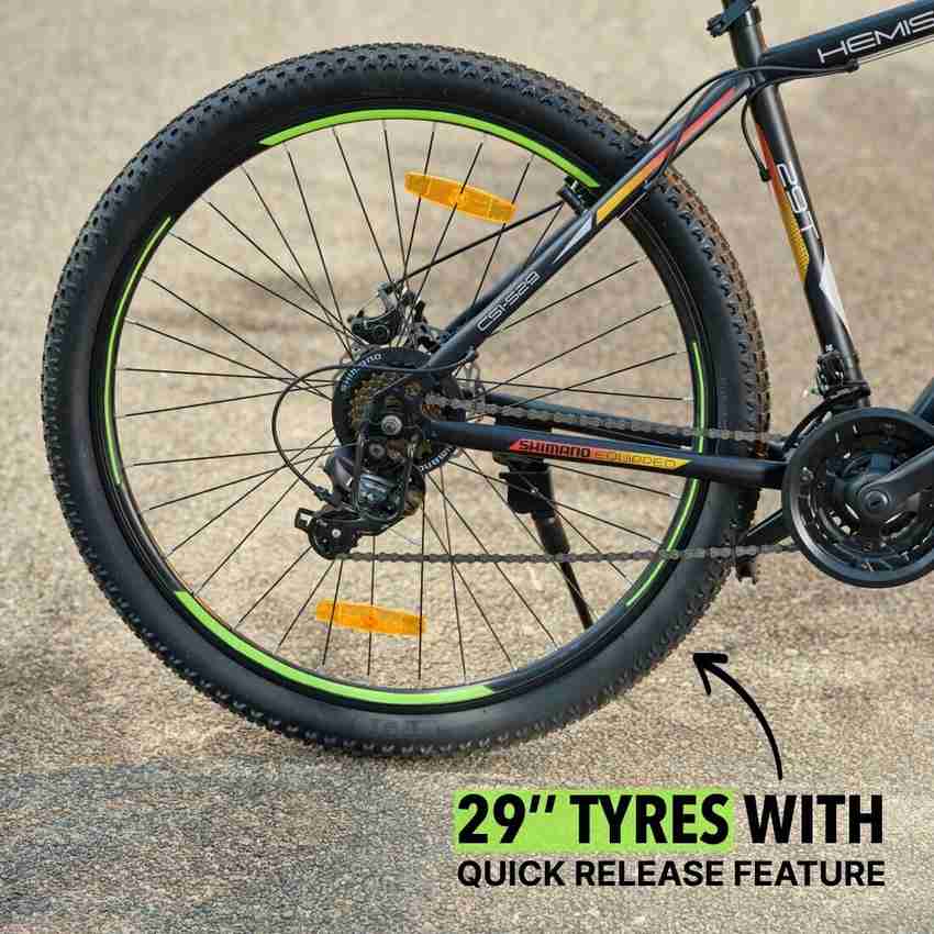 Cultsport by Cult Hemis Shimano Geared for Men with Steel Frame Dual Disc Brake MTB 29 T Road Cycle