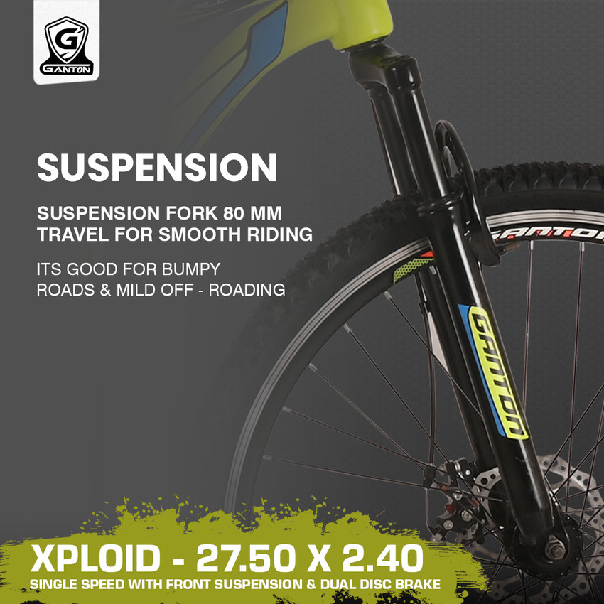 80mm travel suspension fork cheap